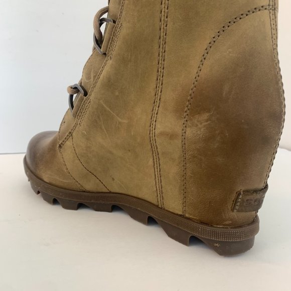 Sorel Ash Brown Joan of Artic Wedge II Boots - Picture 16 of 16